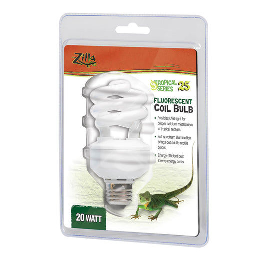 Zilla Tropical Fluorescent UVB/UVA Bulb 20 Watt