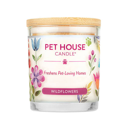 Pet House Wildflowers Plant-Based Soy Wax Candle 9 oz