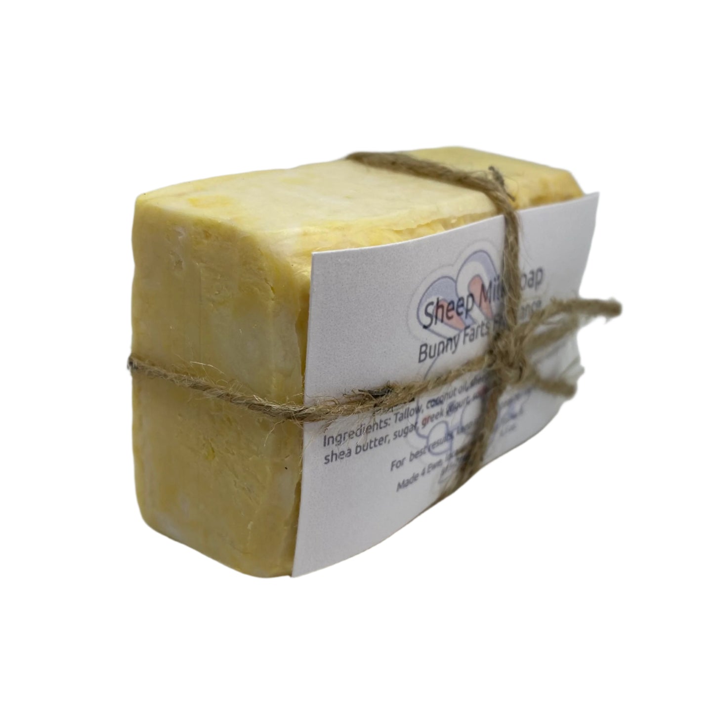 Made 4 Ewe Sheep Milk Soap, Bunny Farts 5.5 oz