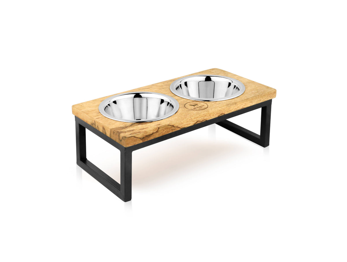 Hearth and Haven Elevated Pet Bowl Set - Modern Design : Large