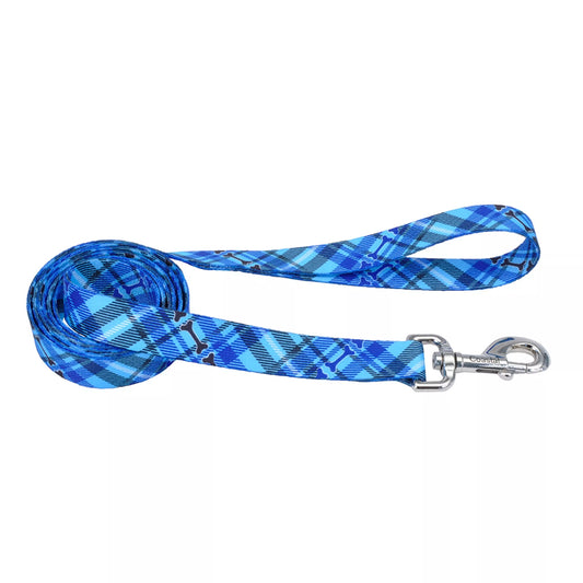 Coastal Styles Dog Leash Plaid Bones