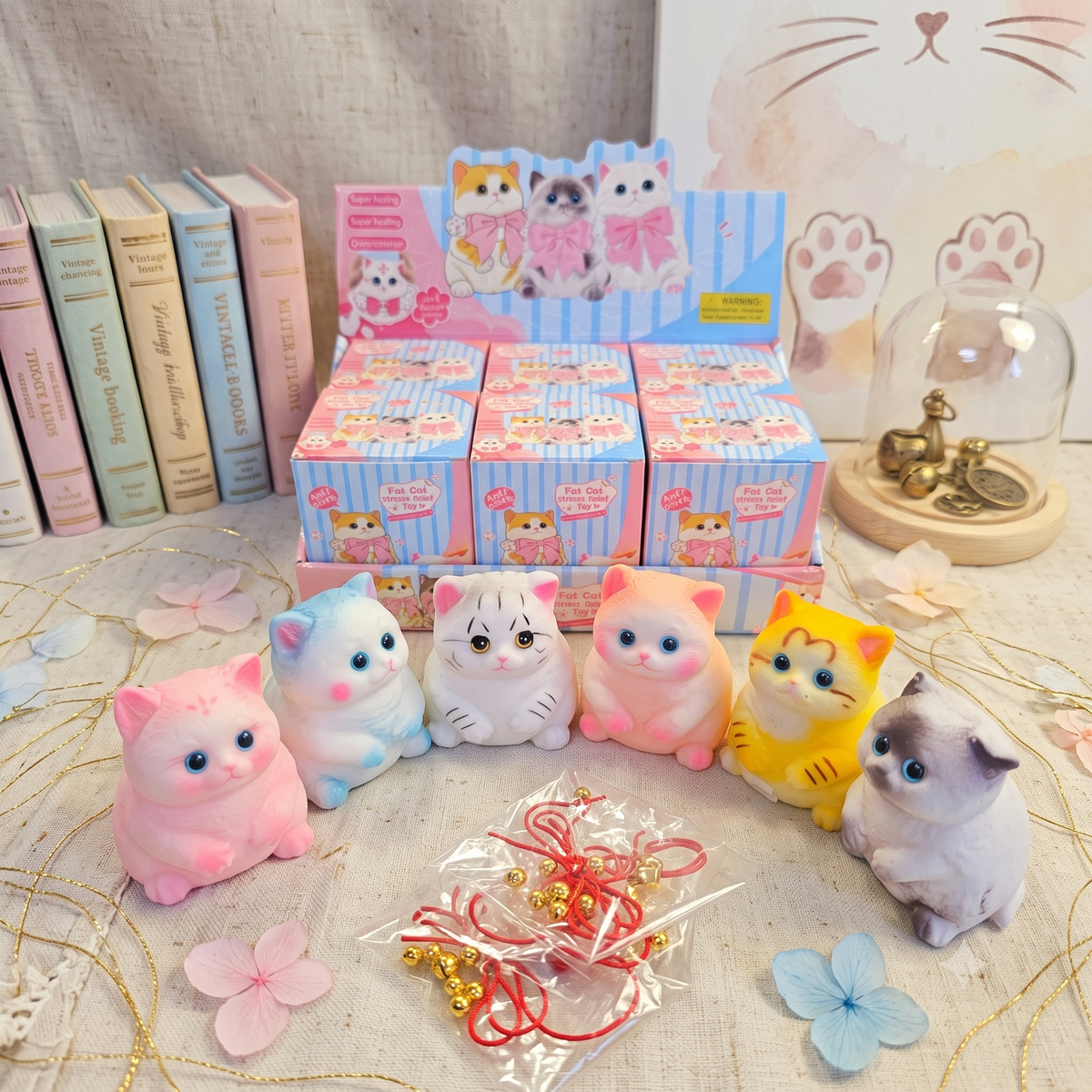 Chubby Cat Blind Box Squishy Toy – Collectible Kitty