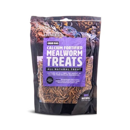 Fluker's Grub Bag Calcium Fortified Mealworm Treats, 3.75 oz