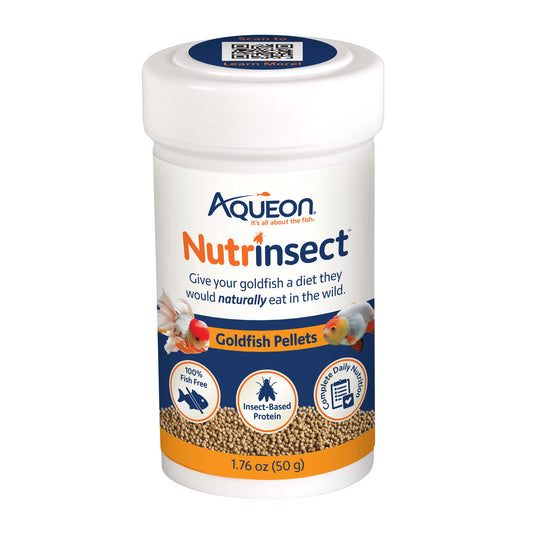 Aqueon Nutrinsect Fish-Free Fish Food Goldfish Pellets
