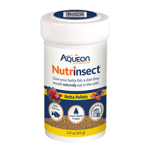 Load image into Gallery viewer, Aqueon Nutrinsect Fish-Free Fish Food Betta Pellets
