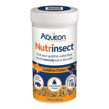 Load image into Gallery viewer, Aqueon Nutrinsect Fish-Free Fish Food Goldfish Flakes

