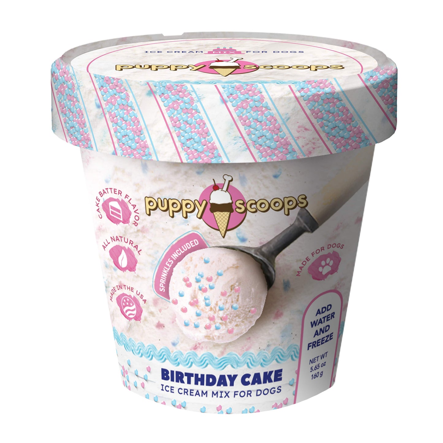 Puppy Cake Birthday Cake Ice Cream Mix for Dogs 5.15 oz