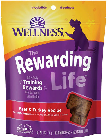 Wellness® Rewarding Life Beef & Turkey Soft & Chewy Natural Dog Treats 6 oz