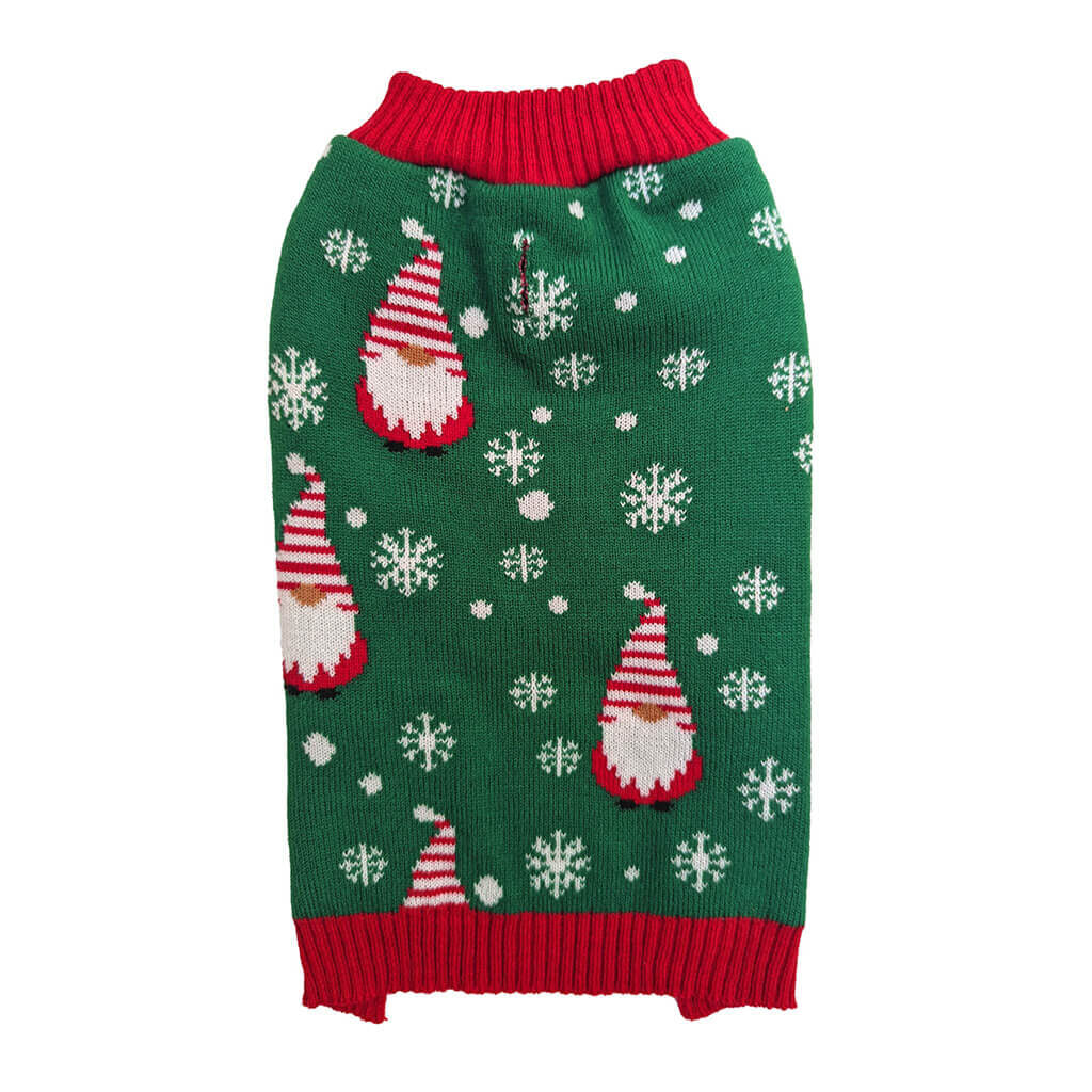 Fashion Pet Gnome Sweater Green