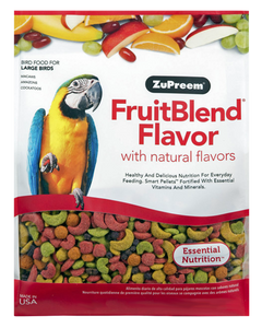 ZuPreem FruitBlend Flavor with Natural Flavors Daily Large Bird Food 12 LB