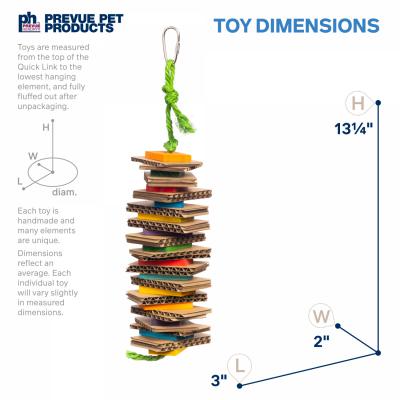 Prevue Playfuls Shredding Stack Bird Toy