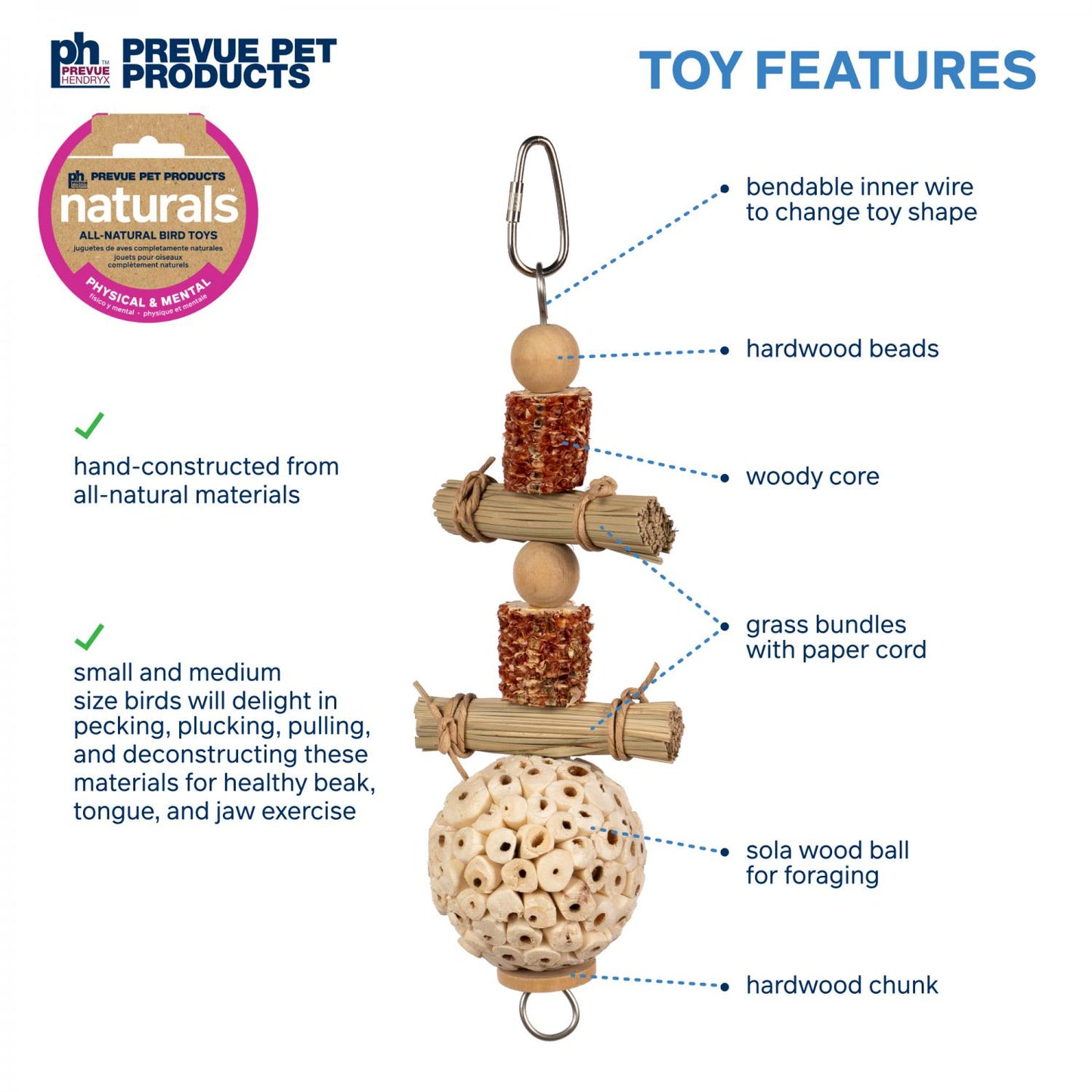 Prevue Lunchin' Logs Bird Toy