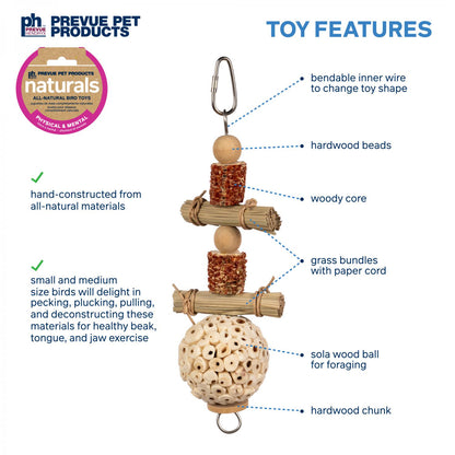 Prevue Lunchin' Logs Bird Toy