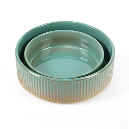 Skandi Pet Bowl: Green / Small