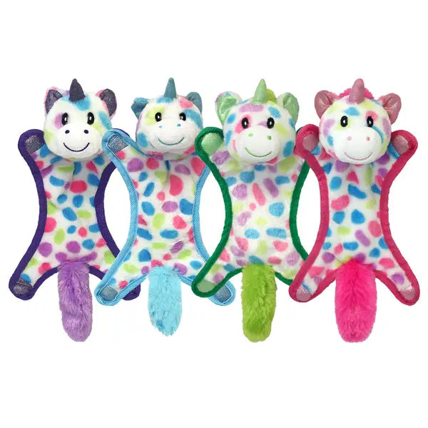 Multipet Ball-Head Unicorn Dog Toy 10"