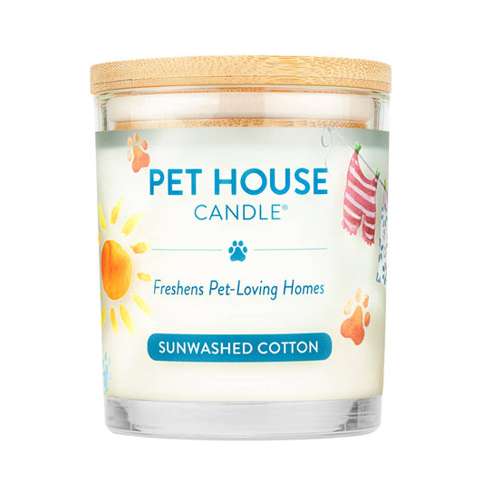 Pet House Sunwashed Cotton Plant-Based Soy Wax Candle 9 oz