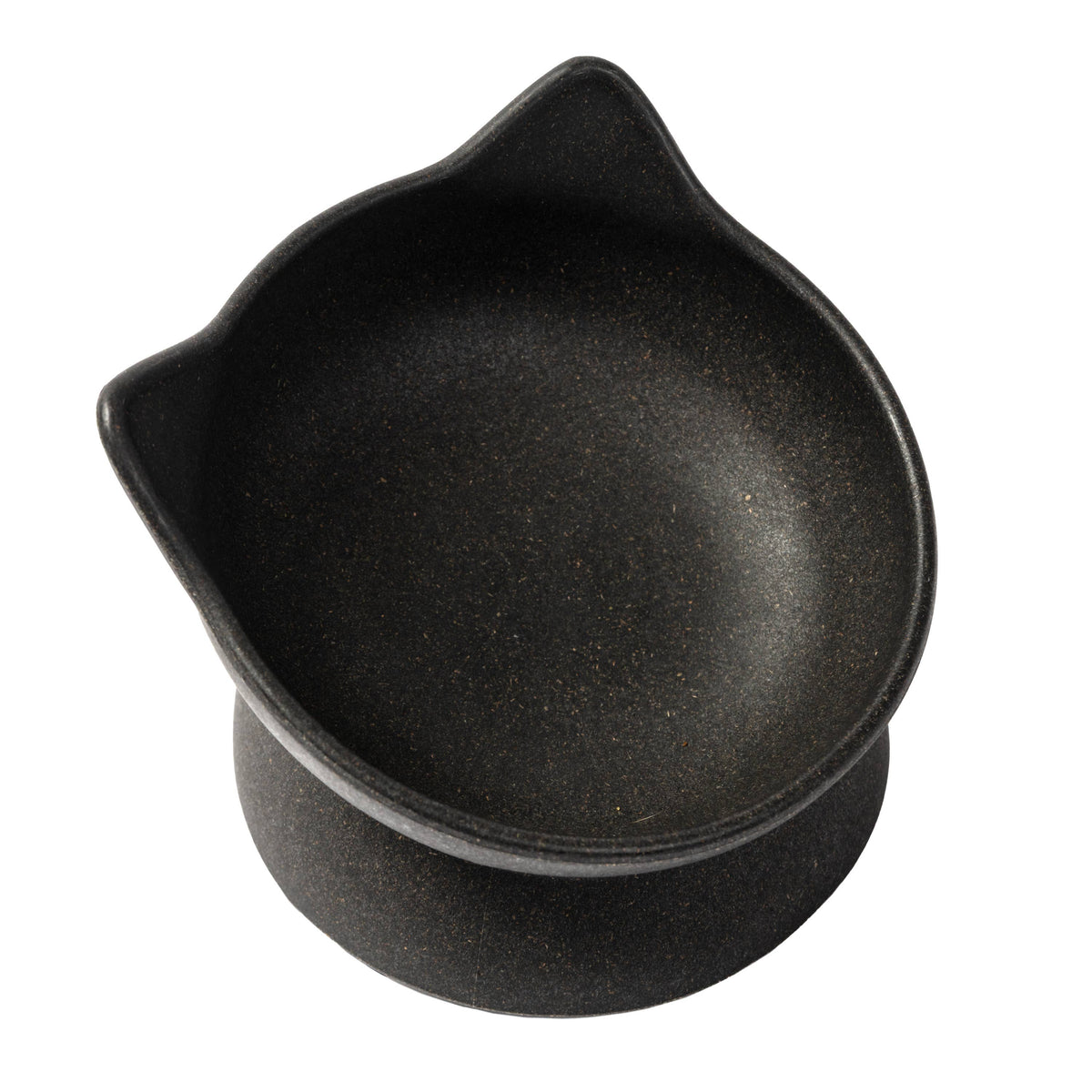Archie Bamboo Tilt Cat Bowl: Stone Grey