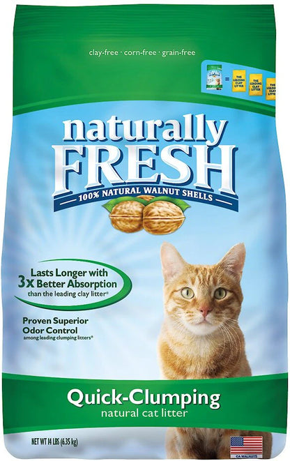 Naturally Fresh Unscented Clumping Walnut Cat Litter