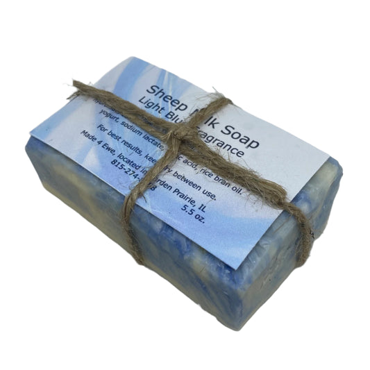 Made 4 Ewe Sheep Milk Soap, Light Blue 5.5 oz
