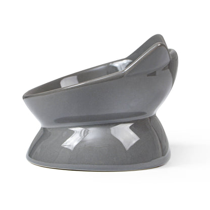 Oscar Tilt Cat Dish: Blue
