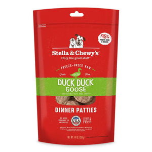 Stella & Chewy's Duck Duck Goose Freeze-Dried Raw Patties