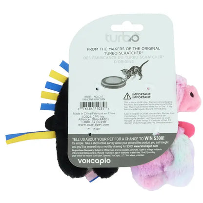 Turbo by Coastal Whimsy Unicorns Cat Toy