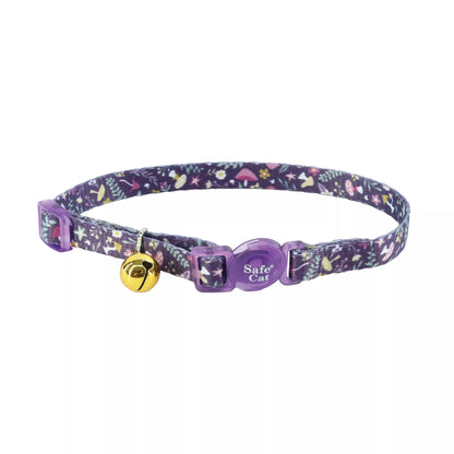 Safe Cat Fashion Adjustable Breakaway Collar, Magic Garden