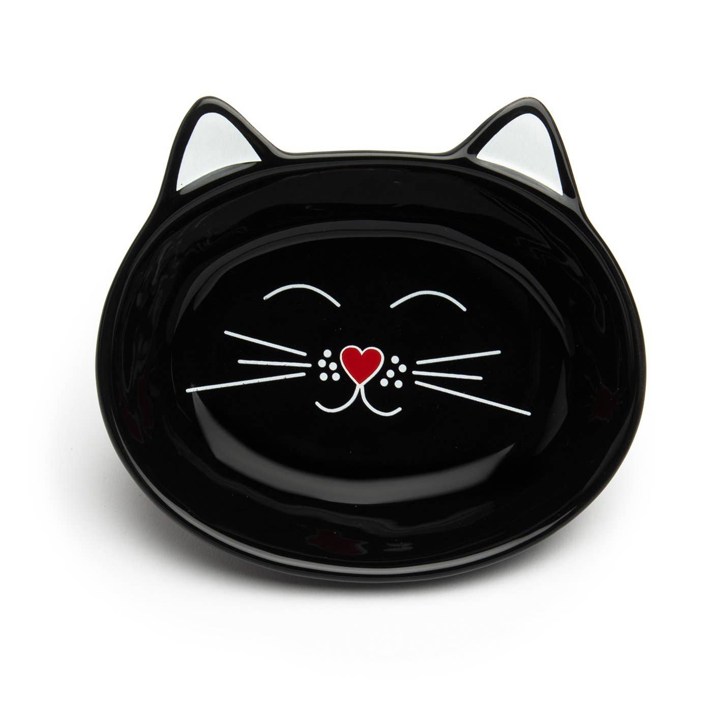 Oscar Cat Dish: Black