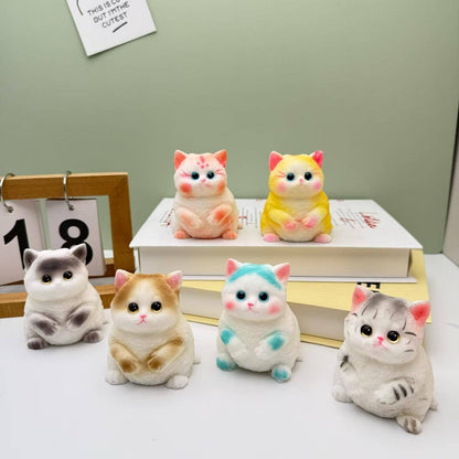 Chubby Cat Blind Box Squishy Toy – Collectible Kitty