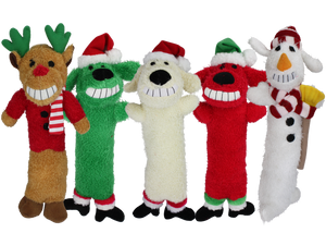Multipet Holiday Loofa Dog Toy 12" Assorted