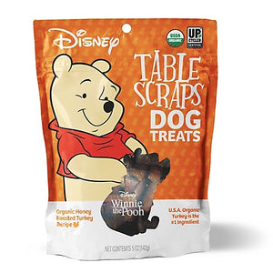 Disney Table Scraps Winnie the Pooh Organic Honey Roasted Turkey Recipe Jerky Dog Treats 5 oz. Bag