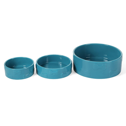 Manor Azure Pet Bowl: Large