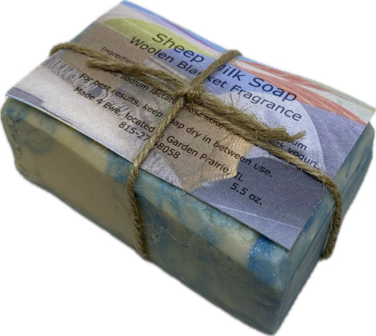 Made 4 Ewe Sheep Milk Soap, Woolen Blanket 5.5 oz