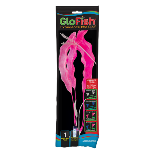 GloFish Pink Color Changing Plant X-Large