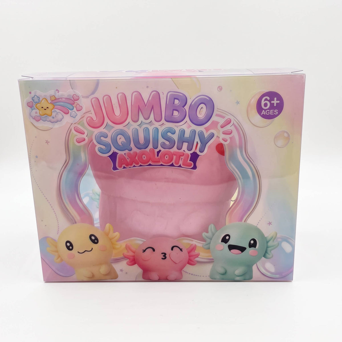 Jumbo Axolotl Squeeze Toy – Super Stretchy Sensory Squishy