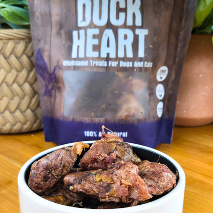 Shepherd Boy Farms Duck Heart Freeze-Dried Dog & Cat Treats
