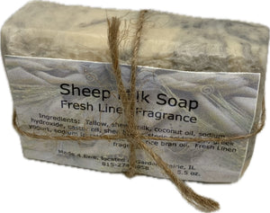 Made 4 Ewe Sheep Milk Soap, Fresh Linen 5.5 oz