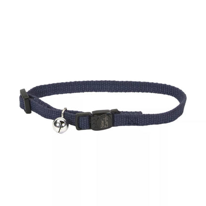 New Earth Soy Adjustable Breakaway Cat Collar, Indigo