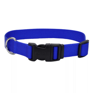 Coastal Adjustable Dog Collar with Plastic Buckle Blue