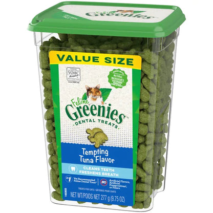 Greenies Adult Dental Cat Treat, Tempting Tuna Flavor