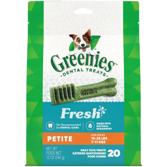 Greenies Fresh Petite Dental Dog Treats, 20 Count