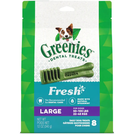 Greenies Fresh Large Dental Dog Treats, 8 Count