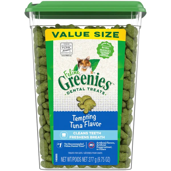 Greenies Adult Dental Cat Treat, Tempting Tuna Flavor