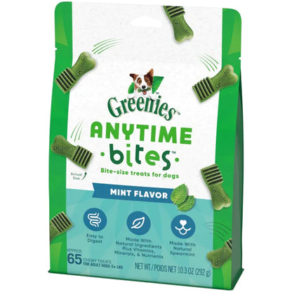 Greenies Anytime Bites Mint Flavor Soft & Chewy Dog Treats