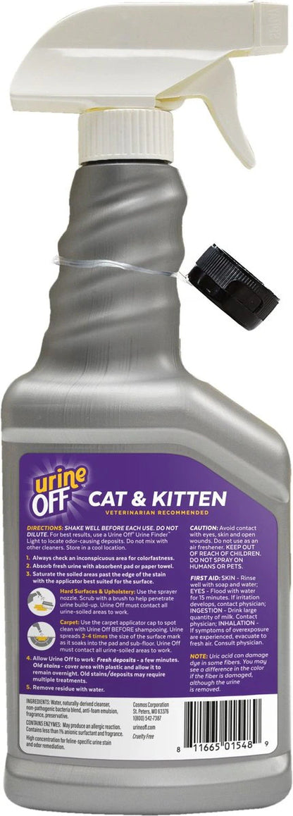 Urine Off Cat & Kitten Formula Stain & Odor Remover, 16.9 oz