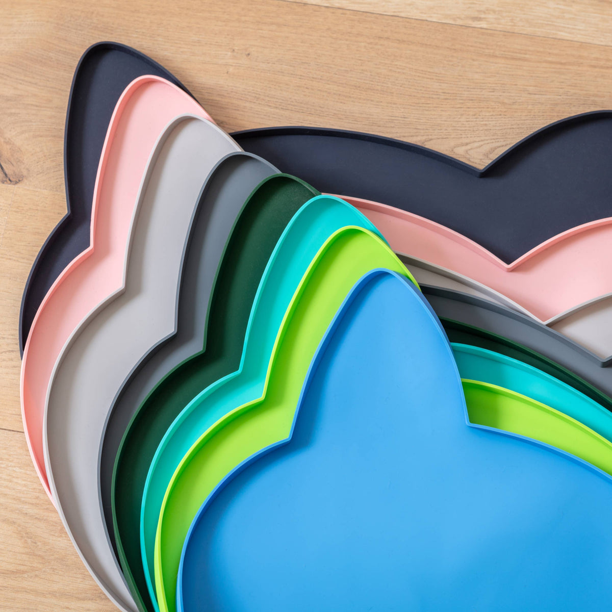 Oscar Silicone Cat Placemat: Blush Pink