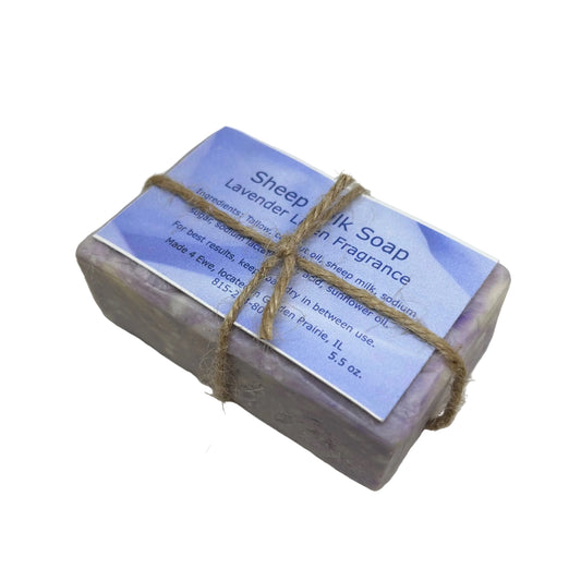 Made 4 Ewe Sheep Milk Soap, Lavender Linen 5.5 oz