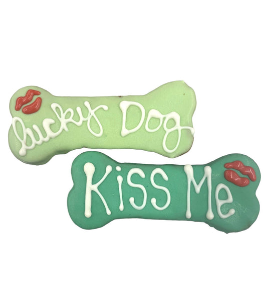 Paws Gourmet Bakery Holiday Lucky Kiss Bones Dog Treats, 1 count