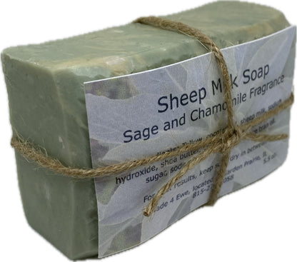 Made 4 Ewe Sheep Milk Soap, Sage & Chamomile 5.5 oz