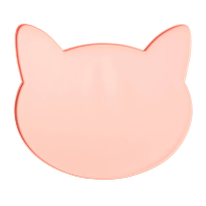 Oscar Silicone Cat Placemat: Blush Pink